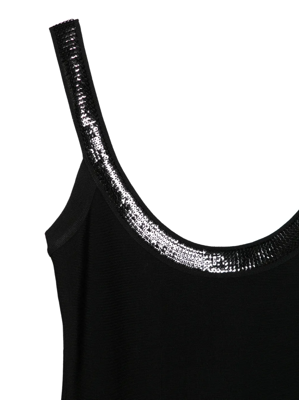  Hervé Léger The Cove Sequin Strap Dress - Black 