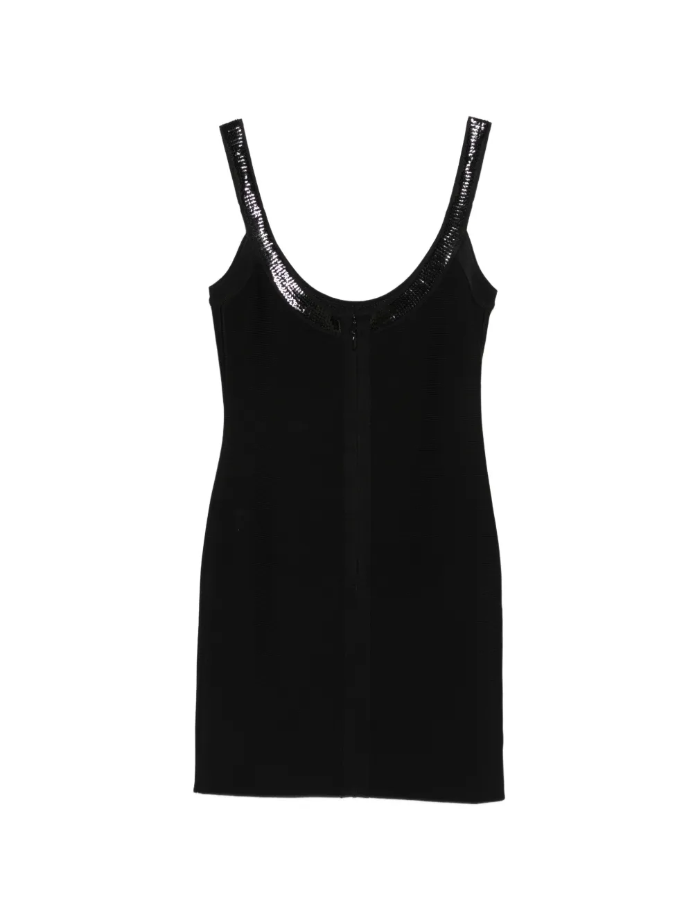  Hervé Léger The Cove Sequin Strap Dress - Black 