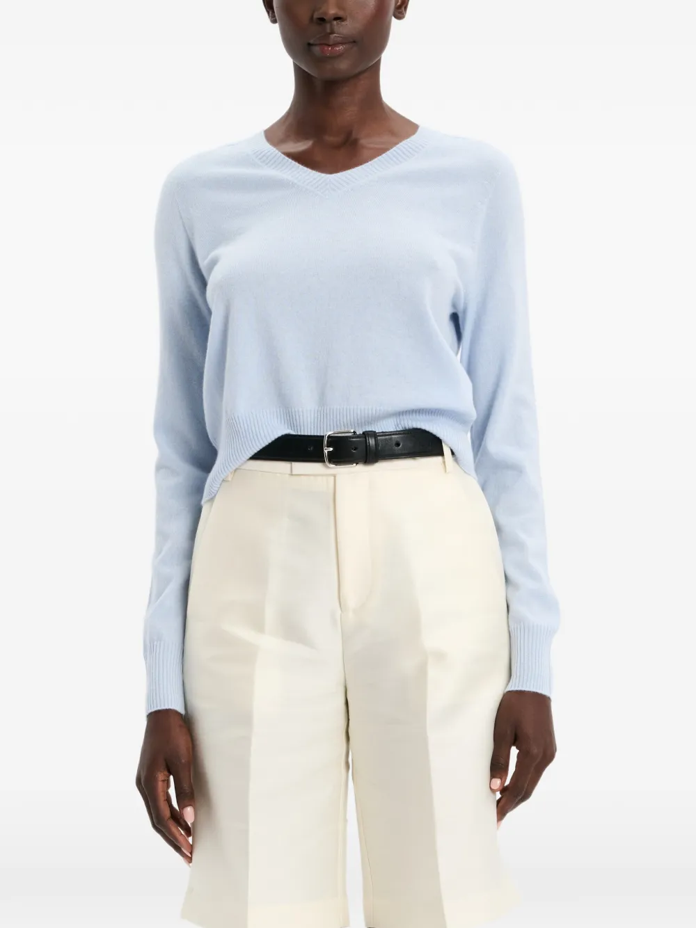 Arch4 V-neck Sweater In Blue