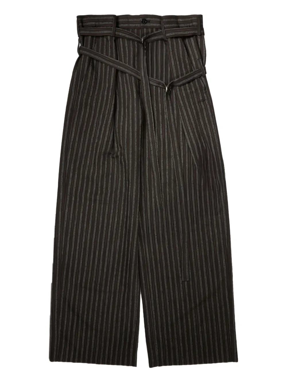 Ann Demeulemeester Pantaloni a righe - Marrone