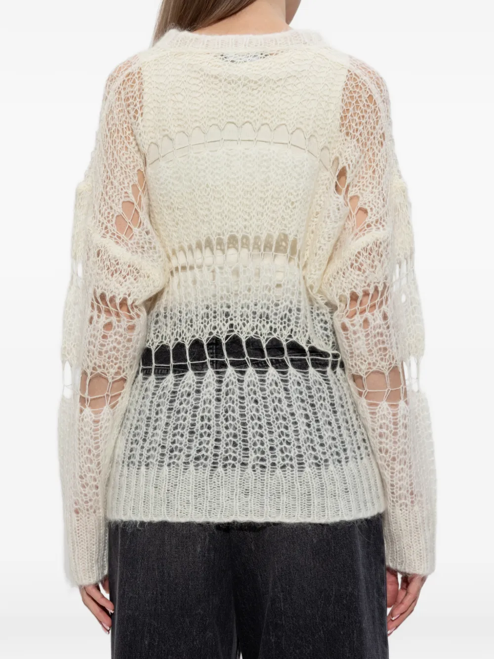 Fabiana Filippi Gebreide trui met V-hals Beige