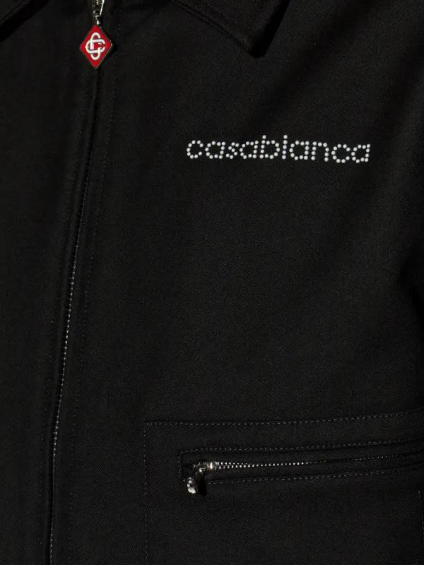 Casablanca ジップポケットジャケット | ブラック | FARFETCH JP