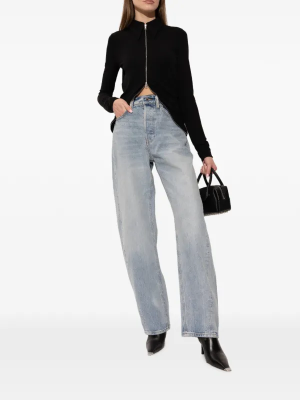 Alexander Wang 85mm Ferrara Zip Boots | Black | FARFETCH