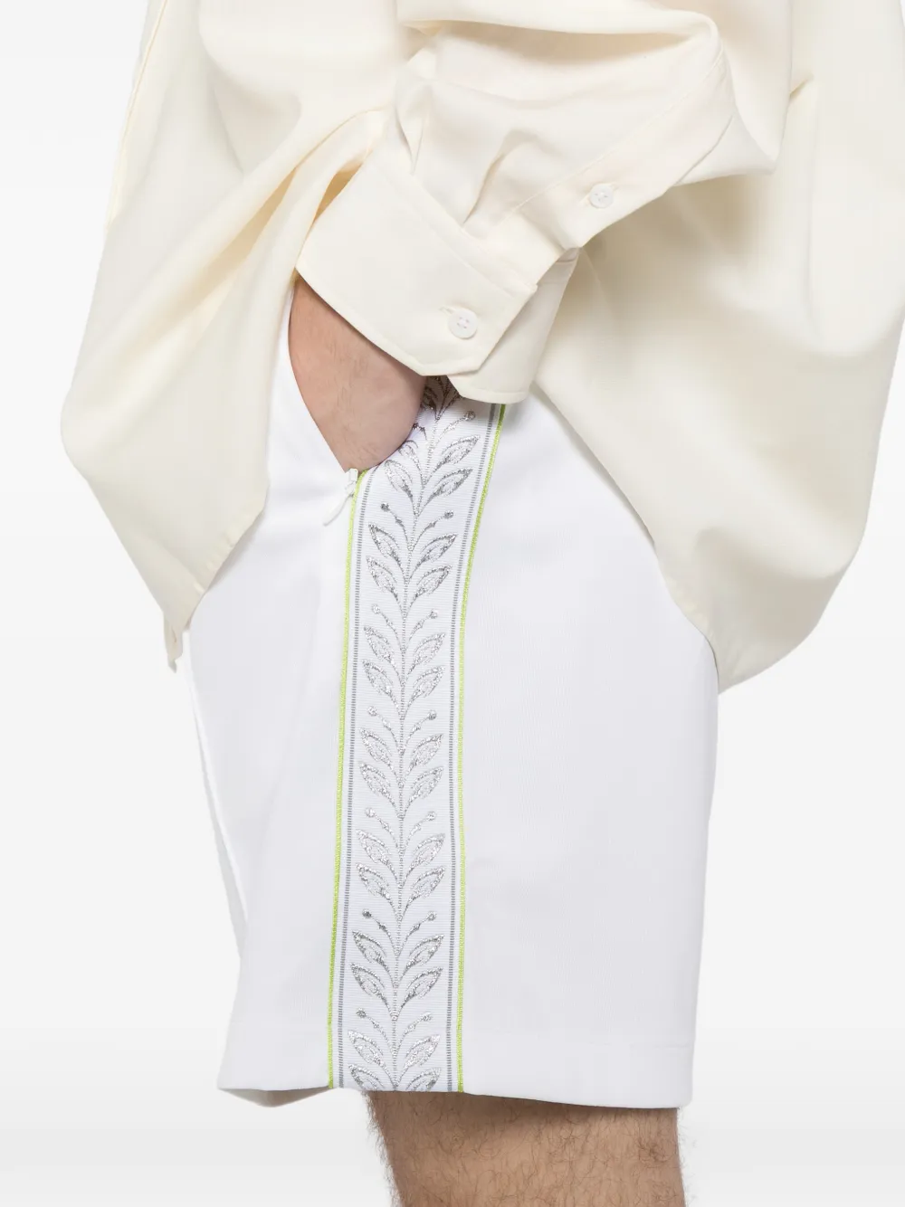 Casablanca Laurel trainingsshorts Wit