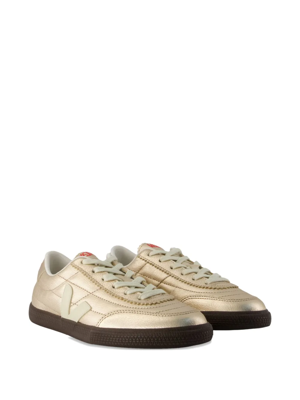 VEJA Panenka round-toe metallic sneakers - Goud