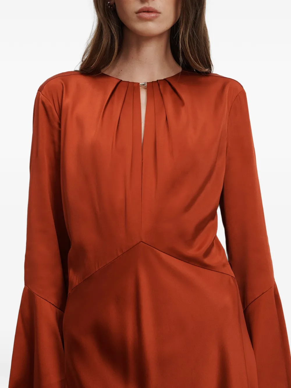  Veronica Beard Ezri Midi Dress - Orange 