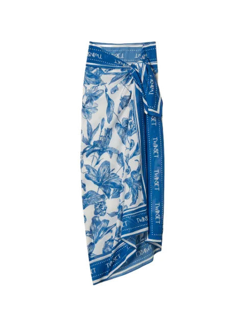 TWINSET pareo con estampado floral