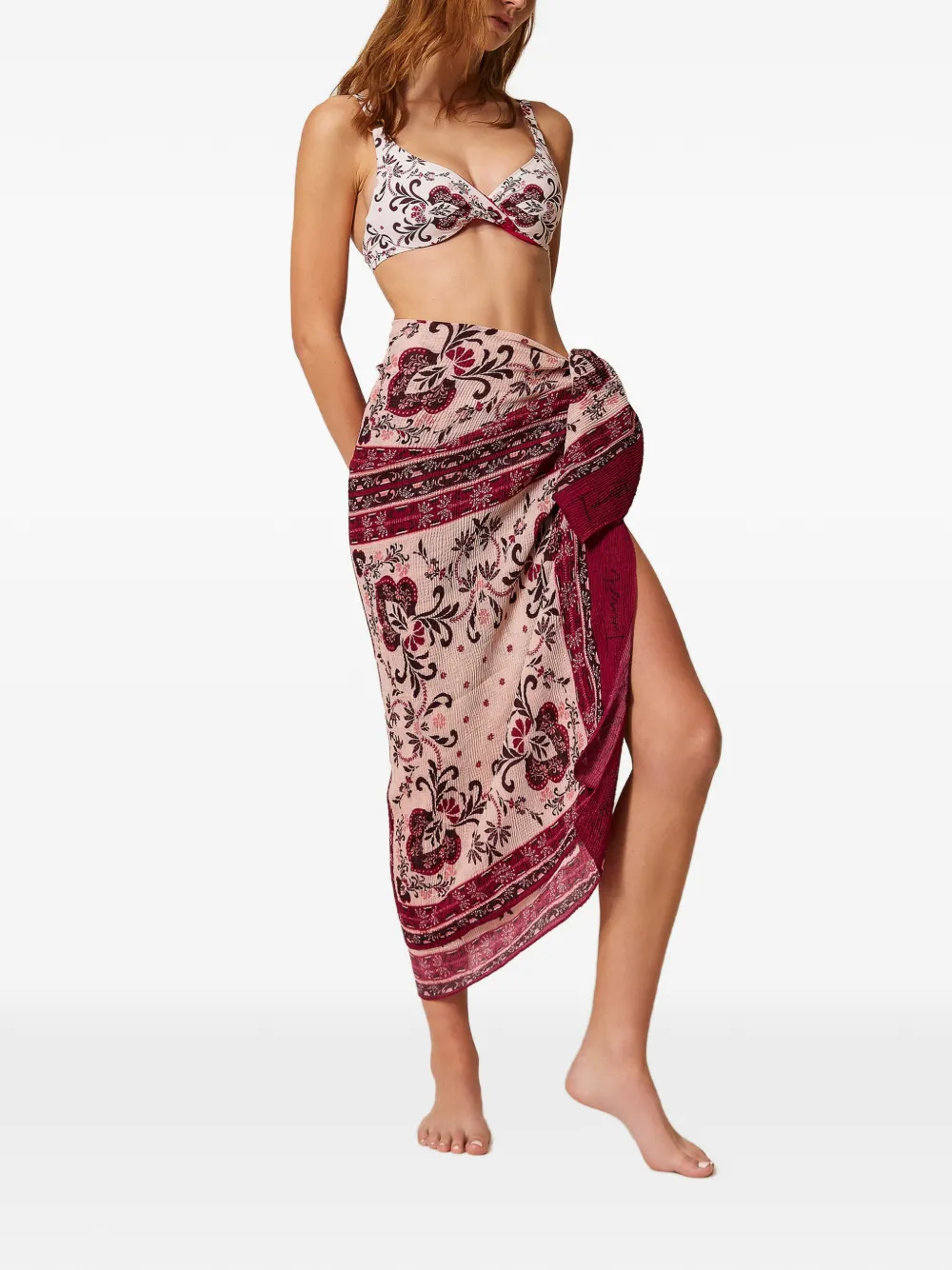  Twinset Pareo Estampado - Neutro 