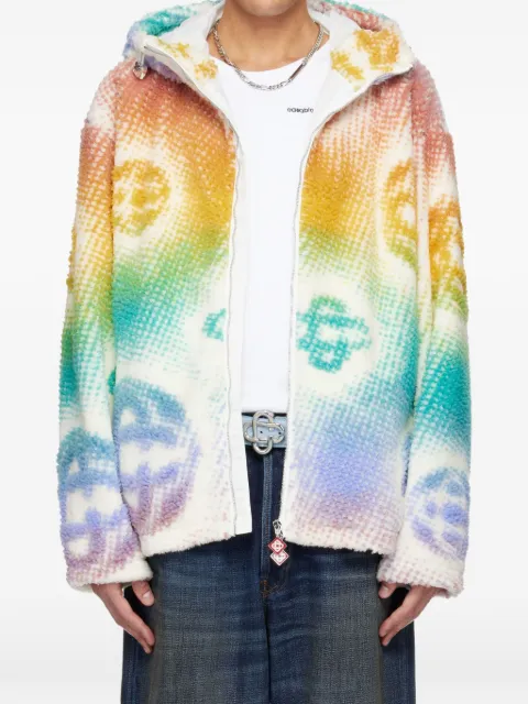 Casablanca Halftone monogram hooded jacket