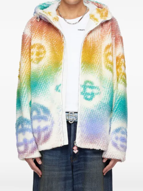 Casablanca Halftone monogram hooded jacket
