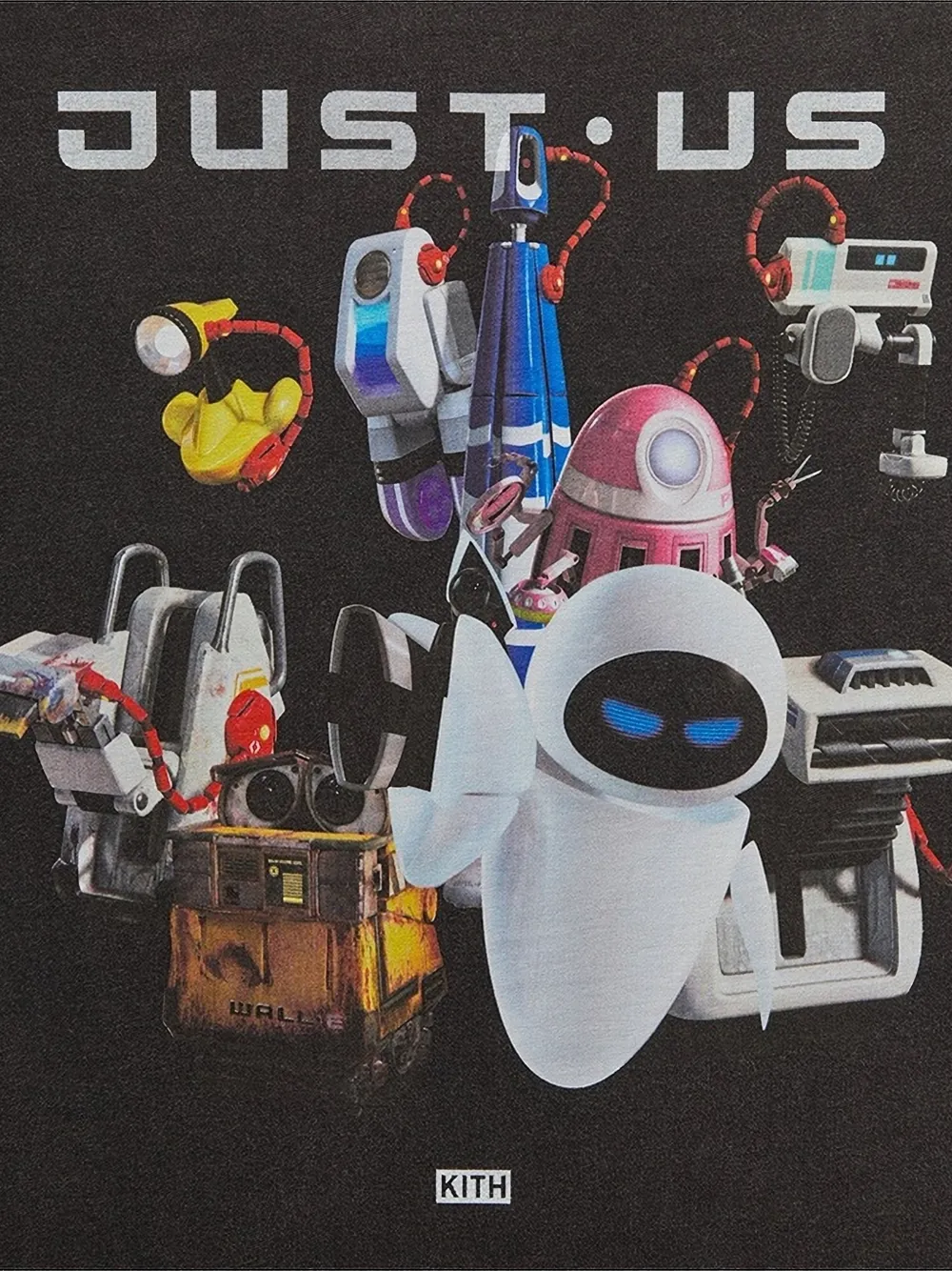 KITH x Disney Pixar WALL-E Just Us T-shirt - Zwart