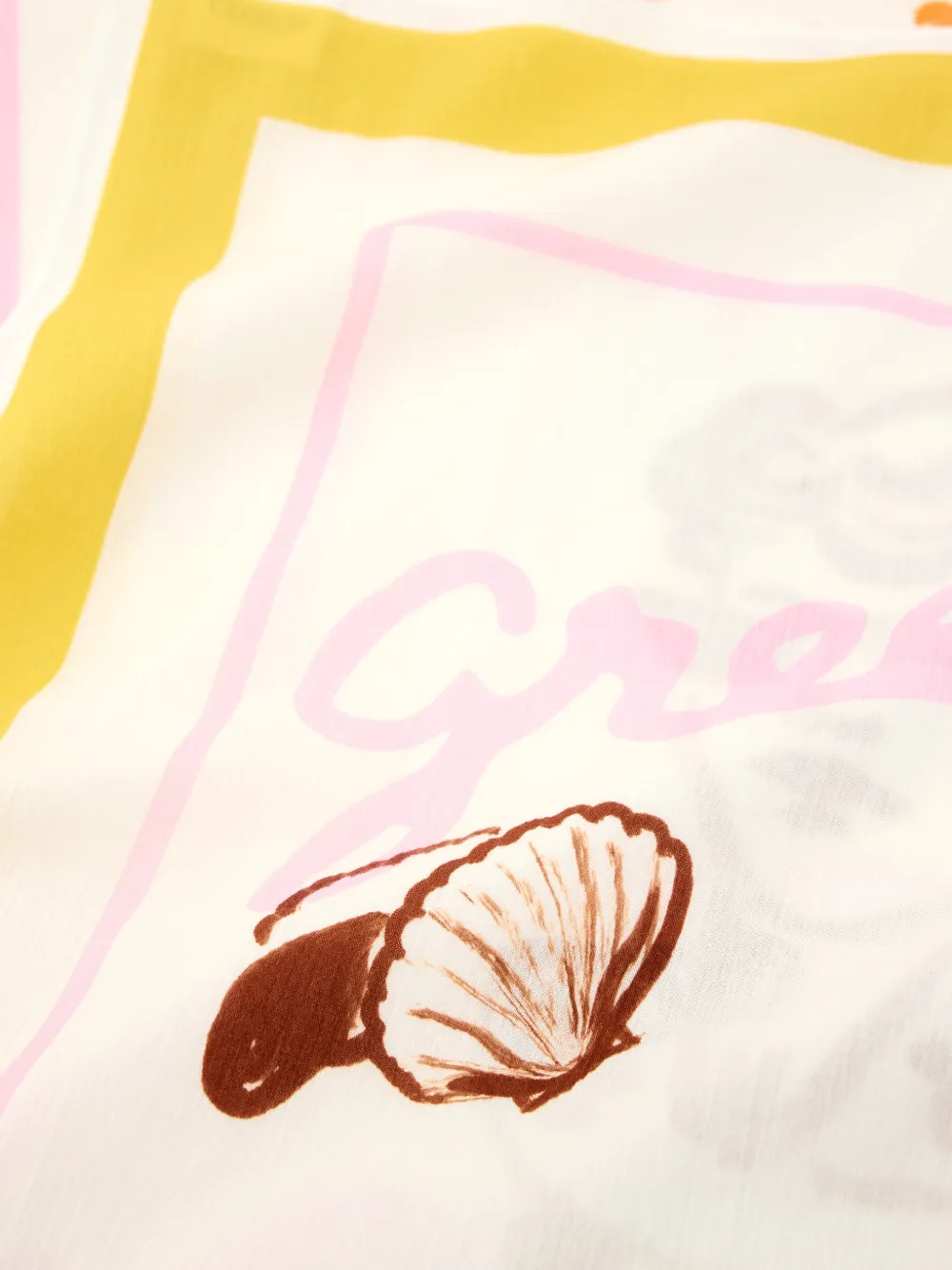  Closed Graphic-print Scarf - Neutrals 