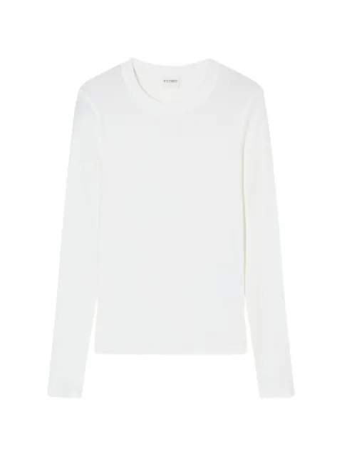Closed long-sleeve T-shirt