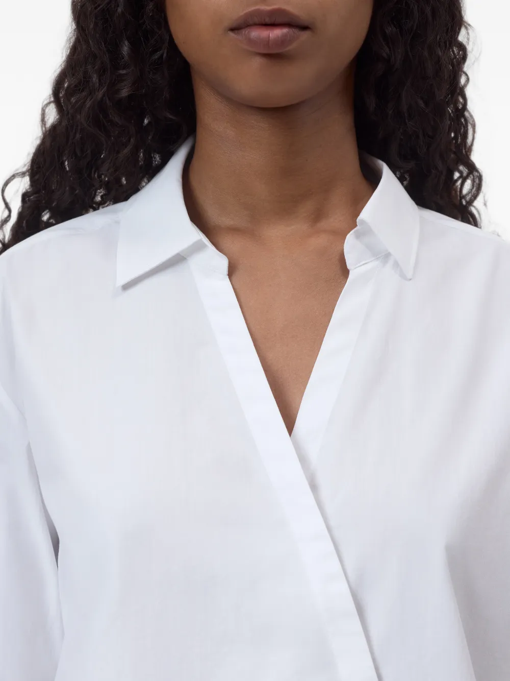 Closed asymmetric shirt Wit