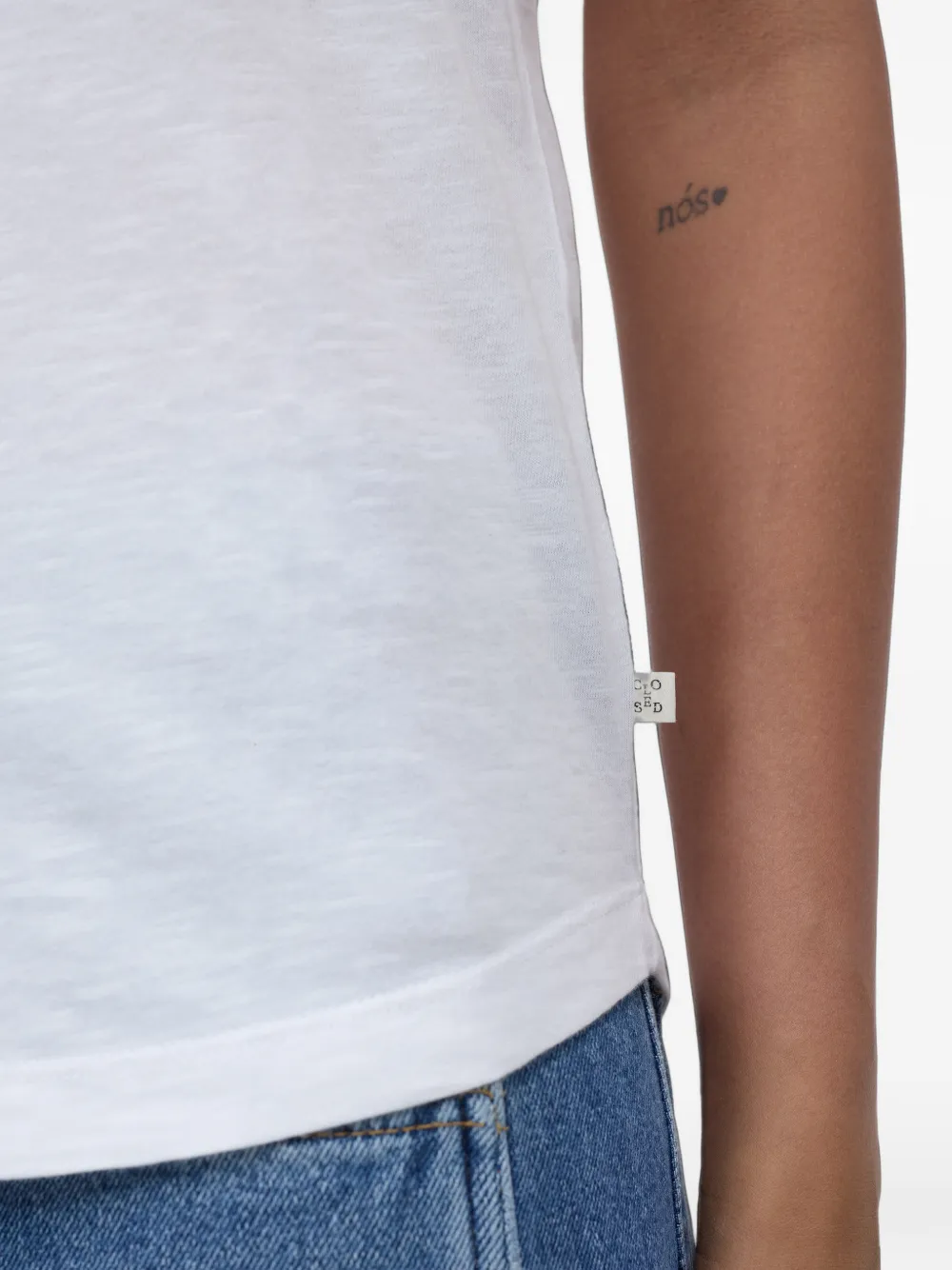 Closed raglan-sleeve T-shirt Wit