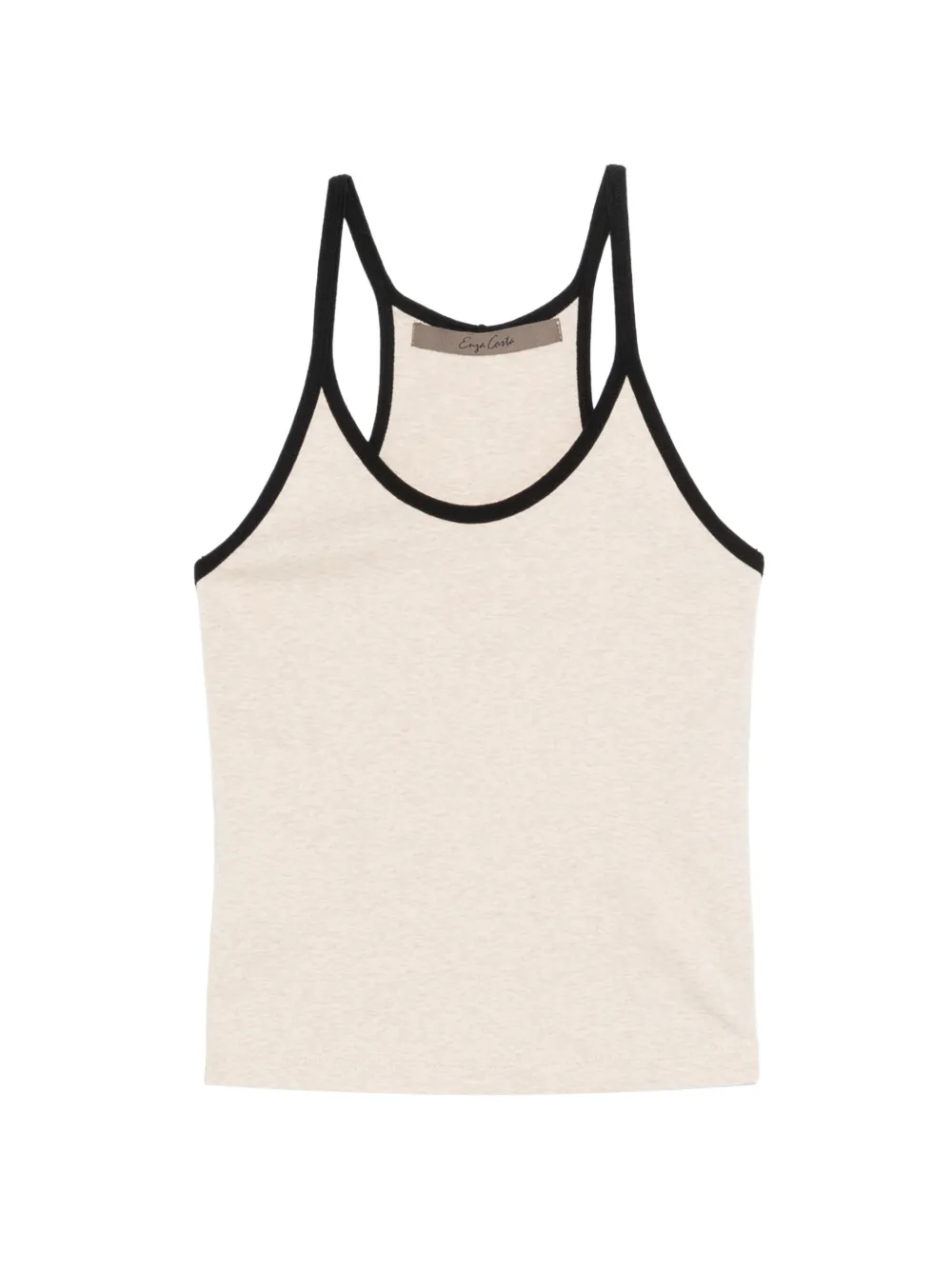 Enza Costa scoop-neck top - Toni neutri