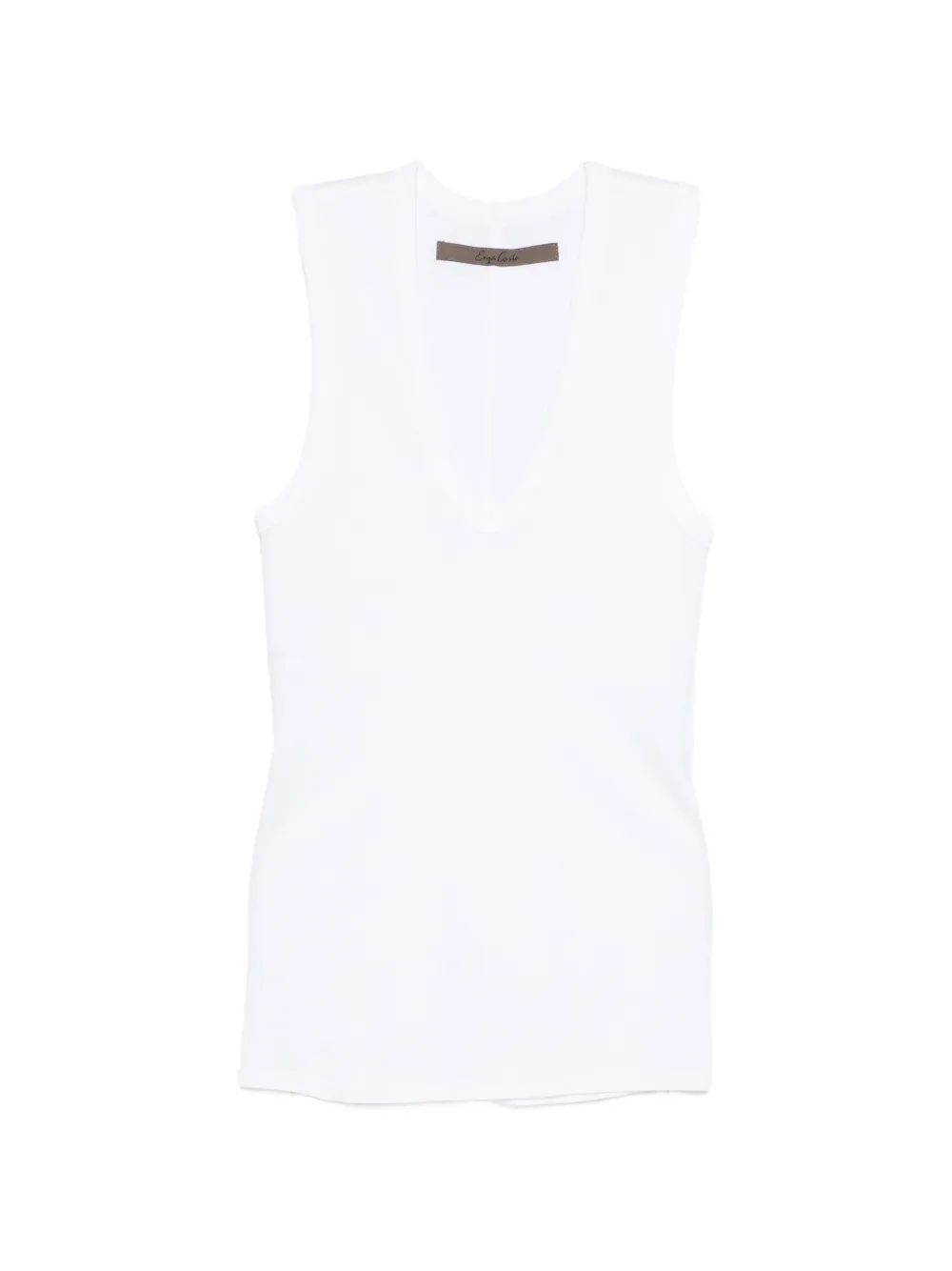 Enza Costa scoop-neck tank top - Bianco
