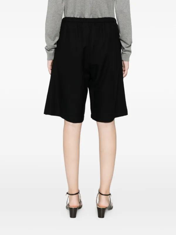 Enza Costa Twill Bermuda Shorts | Black | FARFETCH