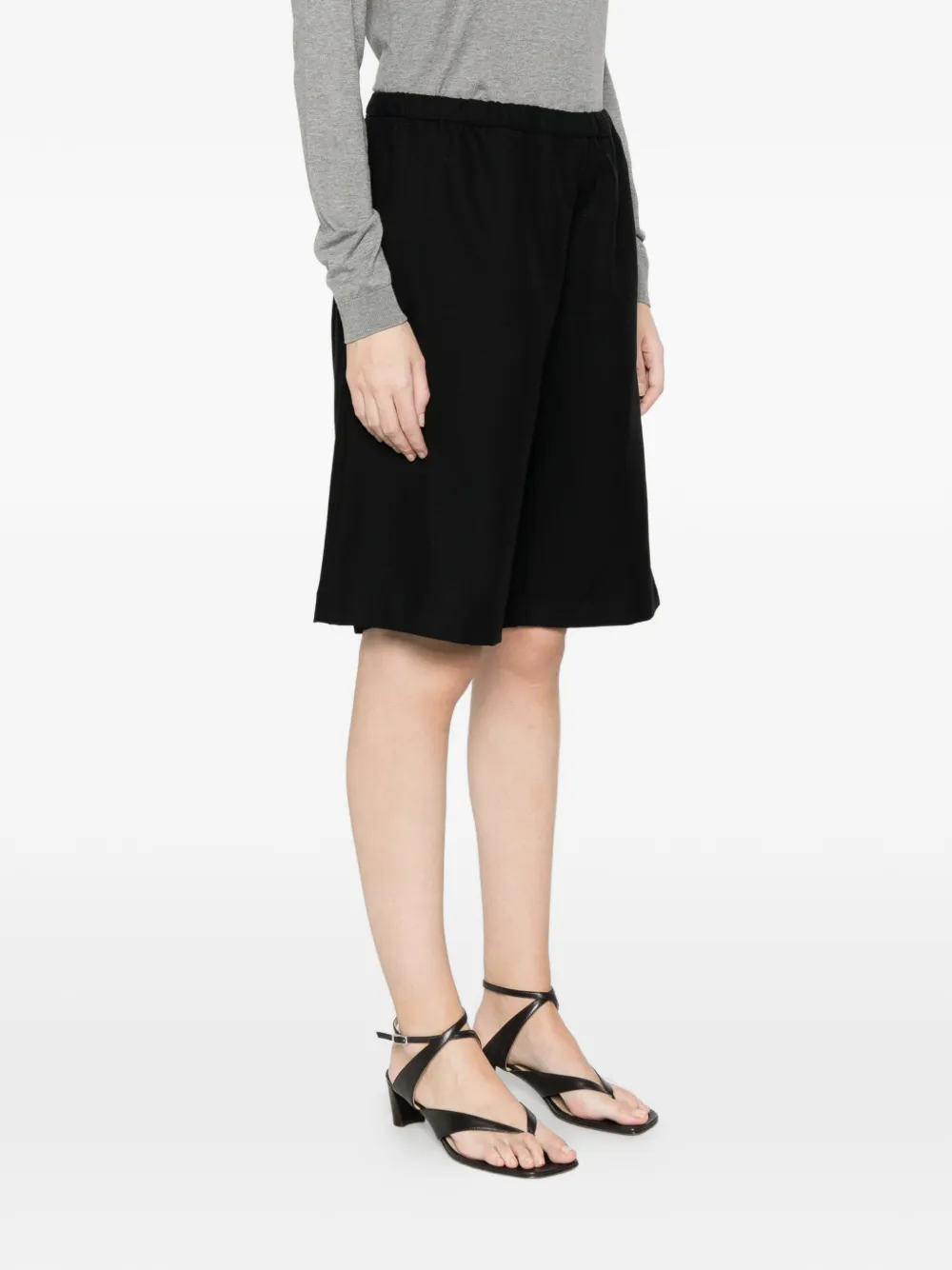  Enza Costa Twill Bermuda Shorts - Black 