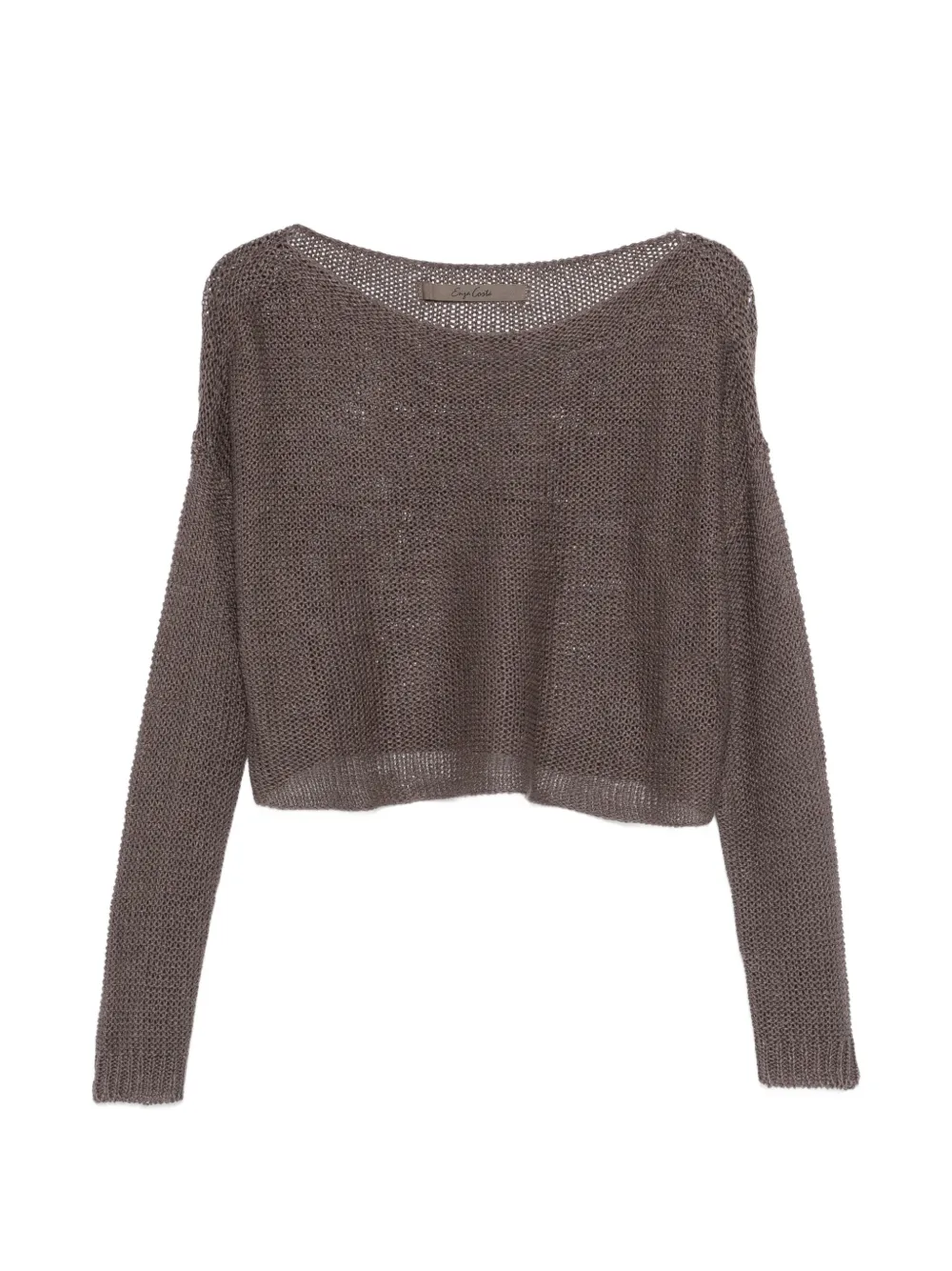 Enza Costa boat-neck sweater - Grigio