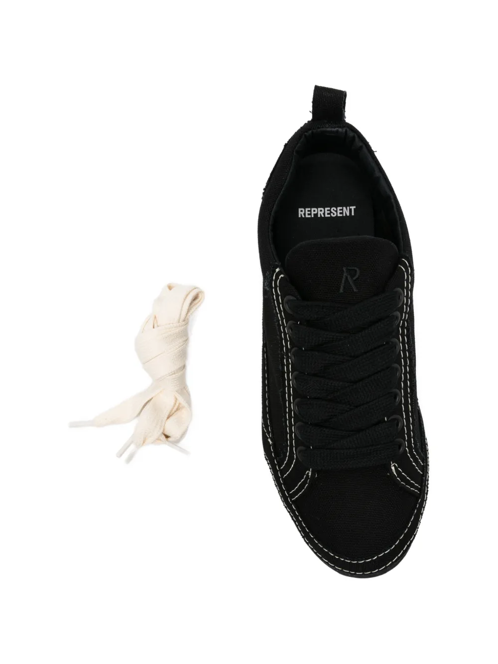 Represent Alpha Wrap canvas sneakers Zwart