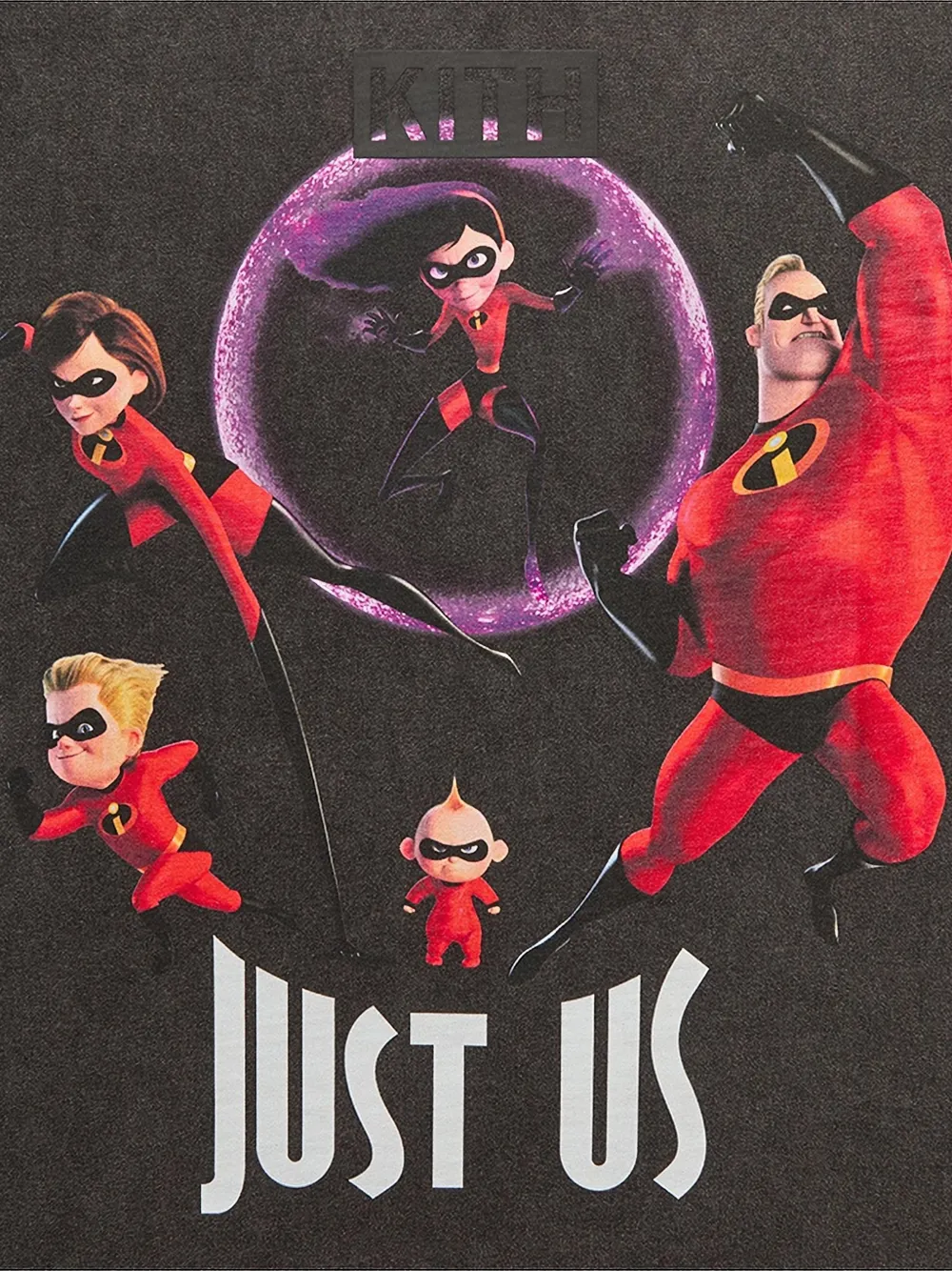 KITH x Pixar The Incredibles grafische T-shirt - Zwart