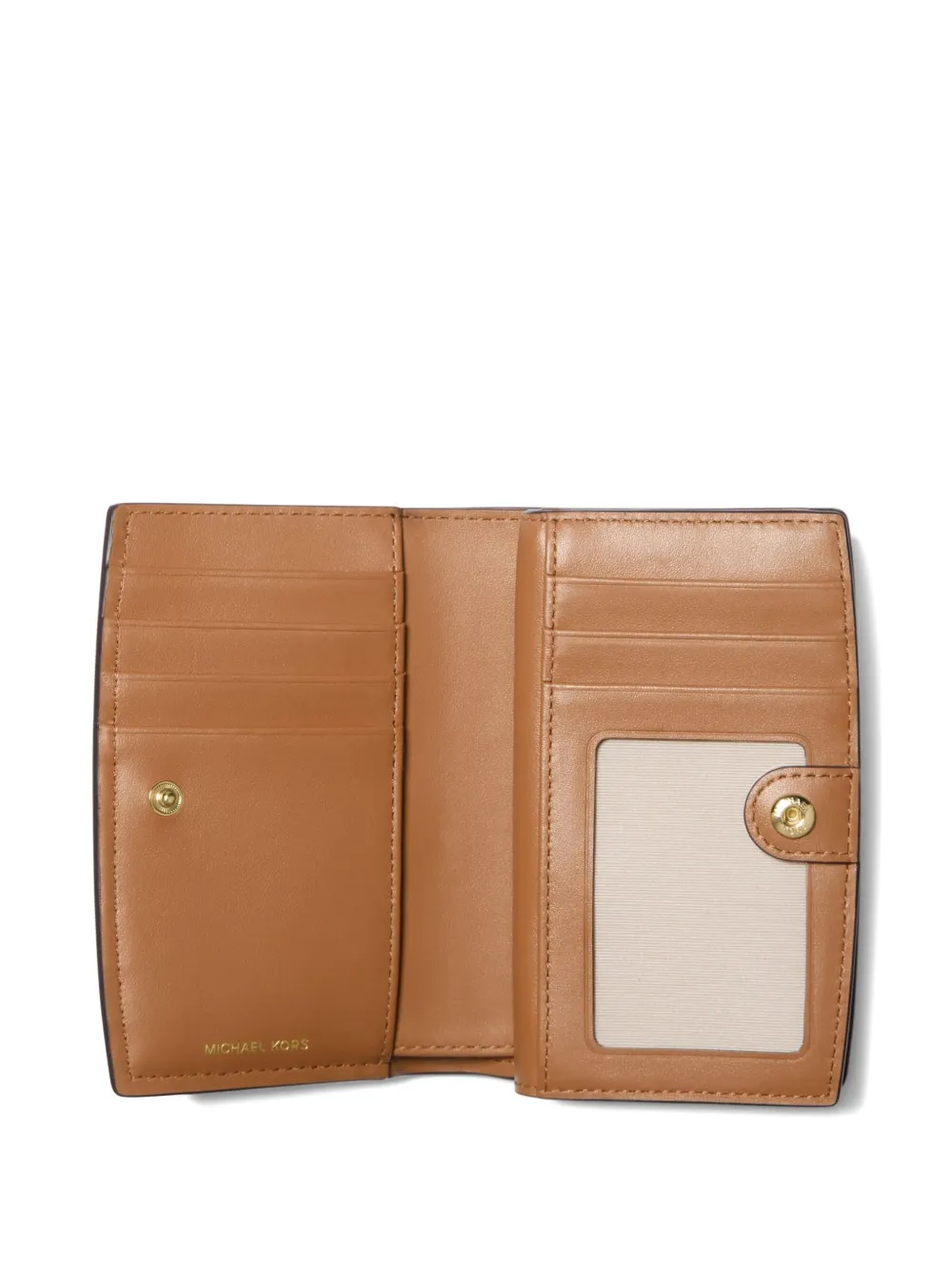 Michael Kors Medium Bryant portemonnee met logo Beige