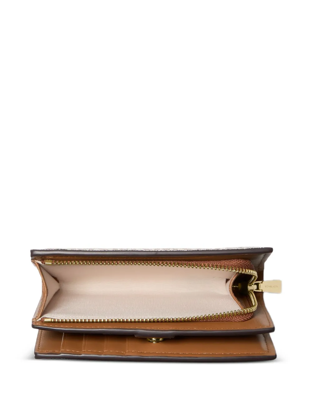 Michael Kors Medium Bryant portemonnee met logo Beige