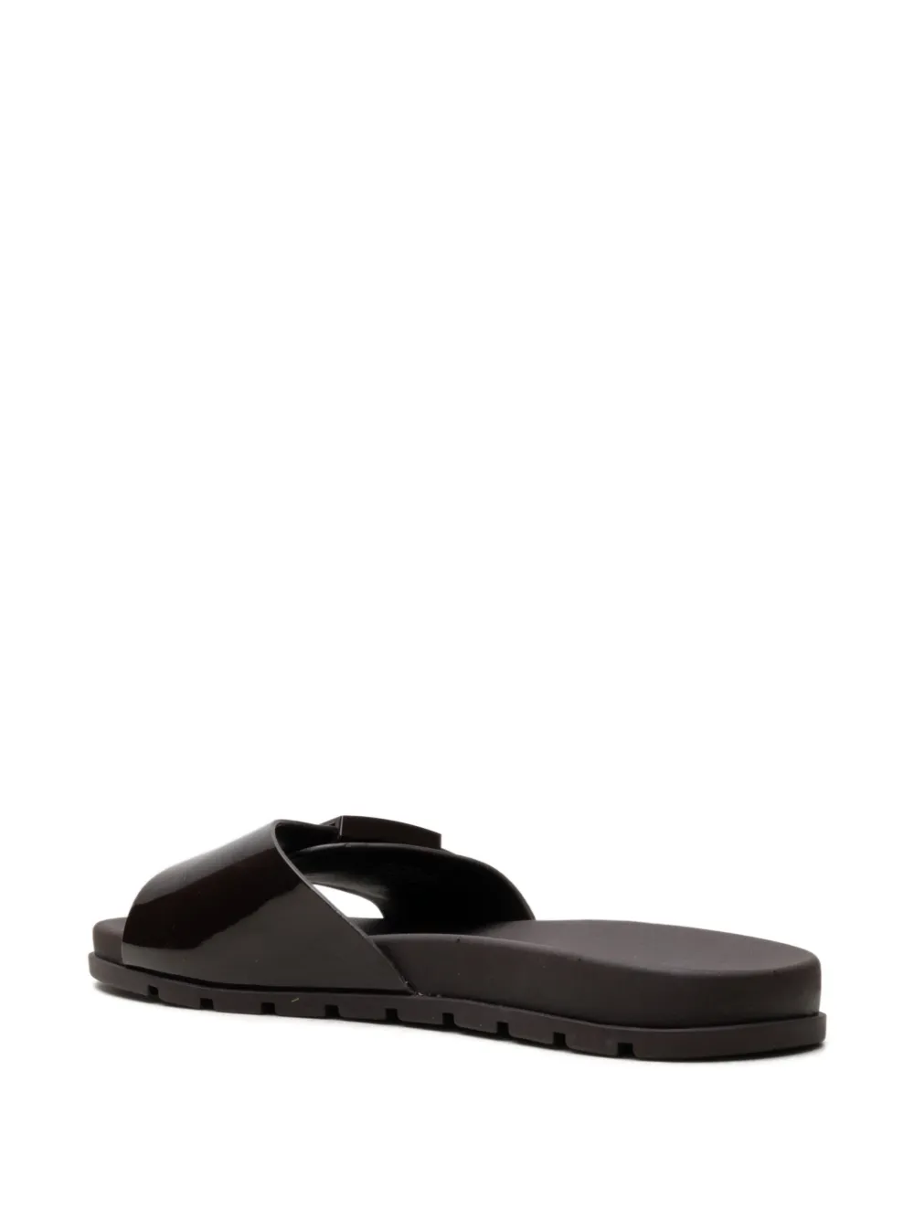 Tory Burch Slippers met logogesp Bruin