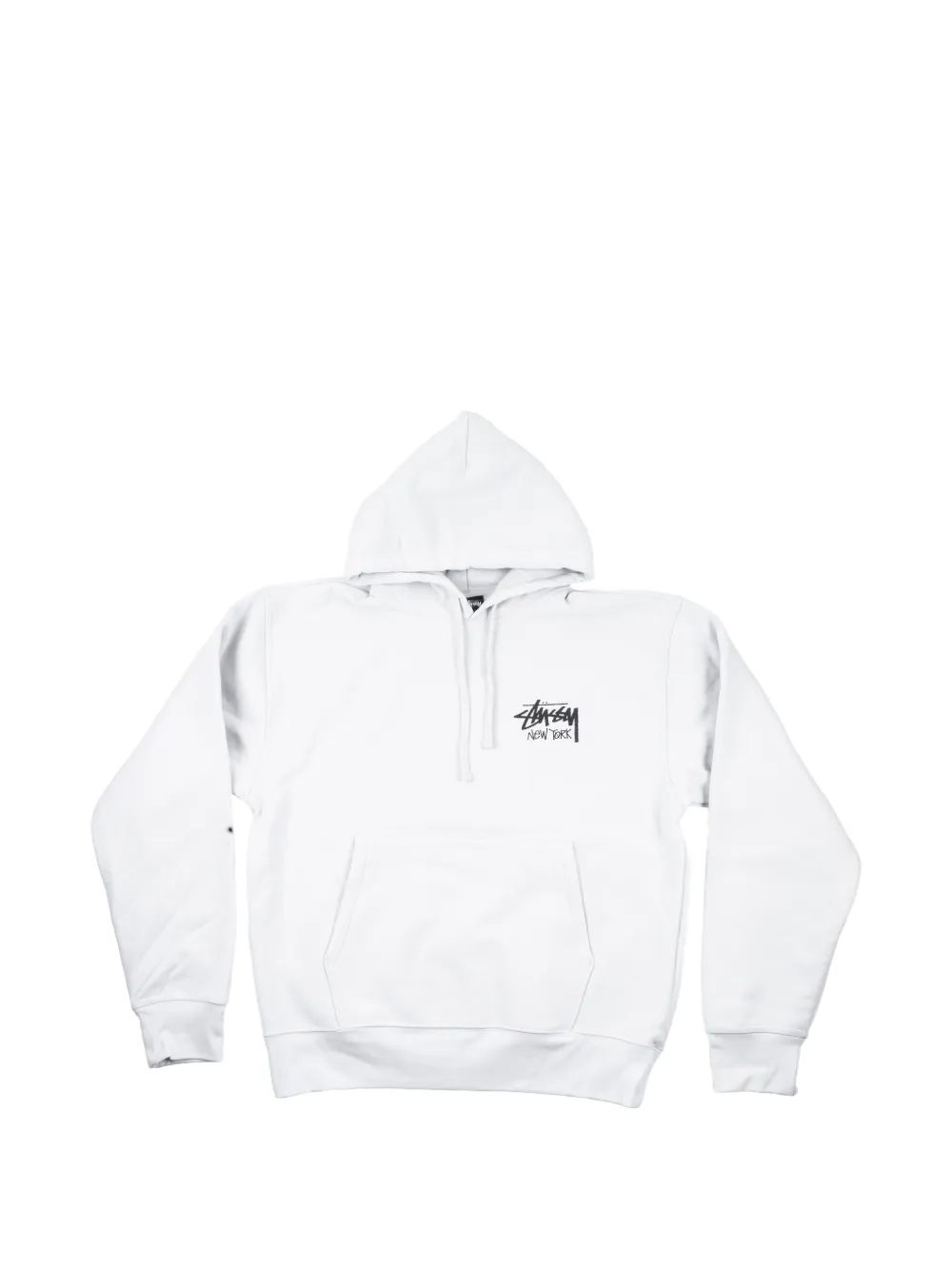 Stüssy drawstring hoodie - Bianco