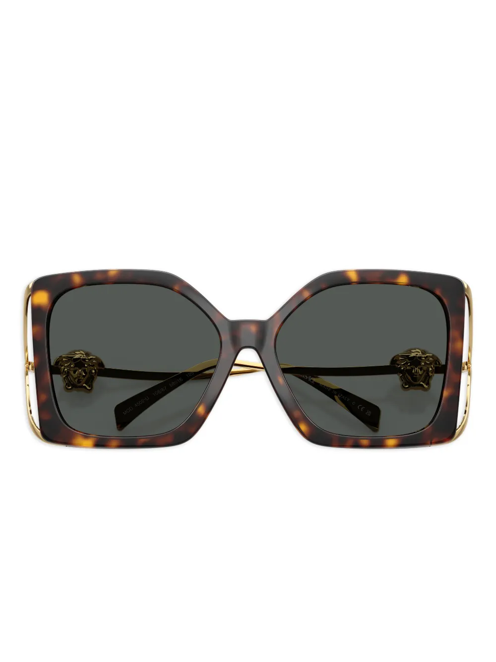 Versace Eyewear Zonnebril met vlinder montuur Bruin