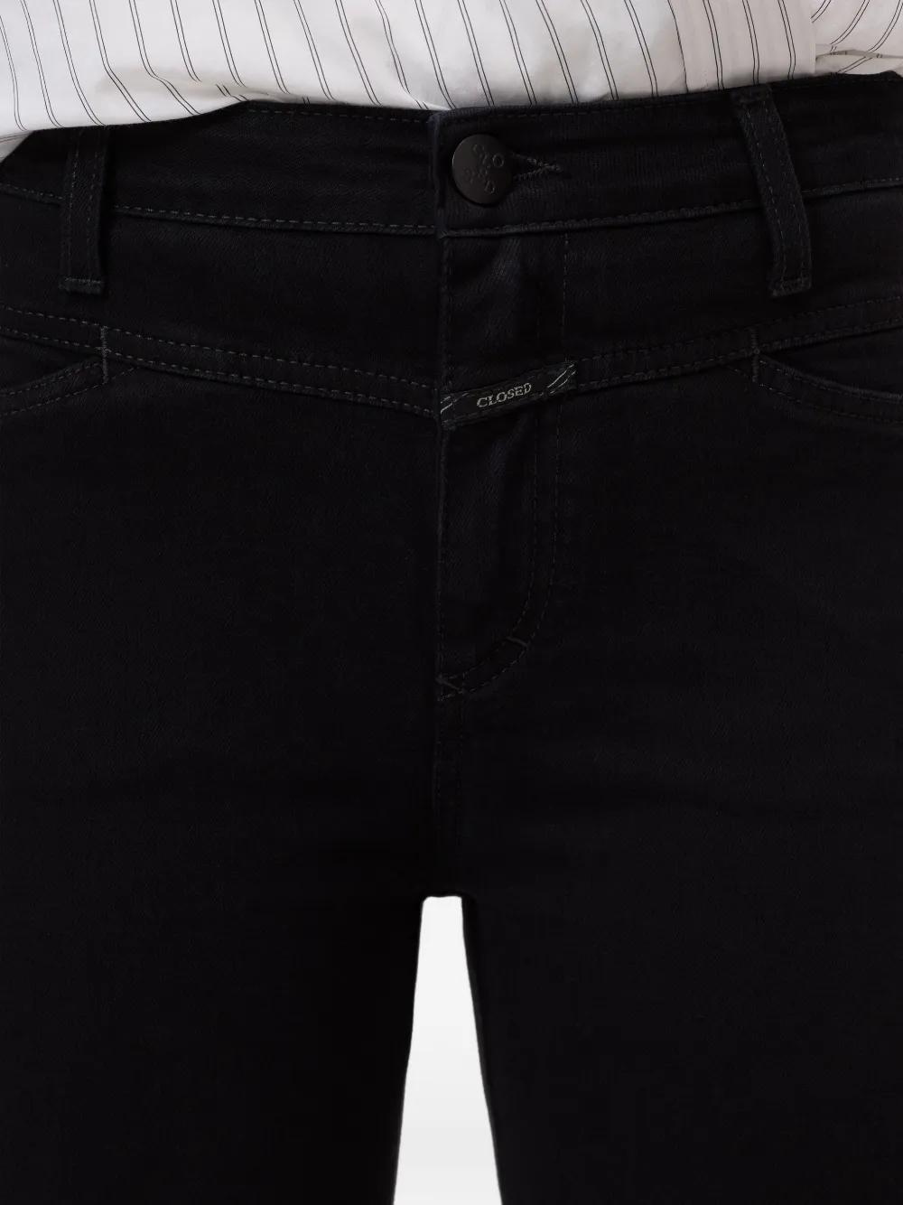 Closed Skinny Pusher jeans Zwart