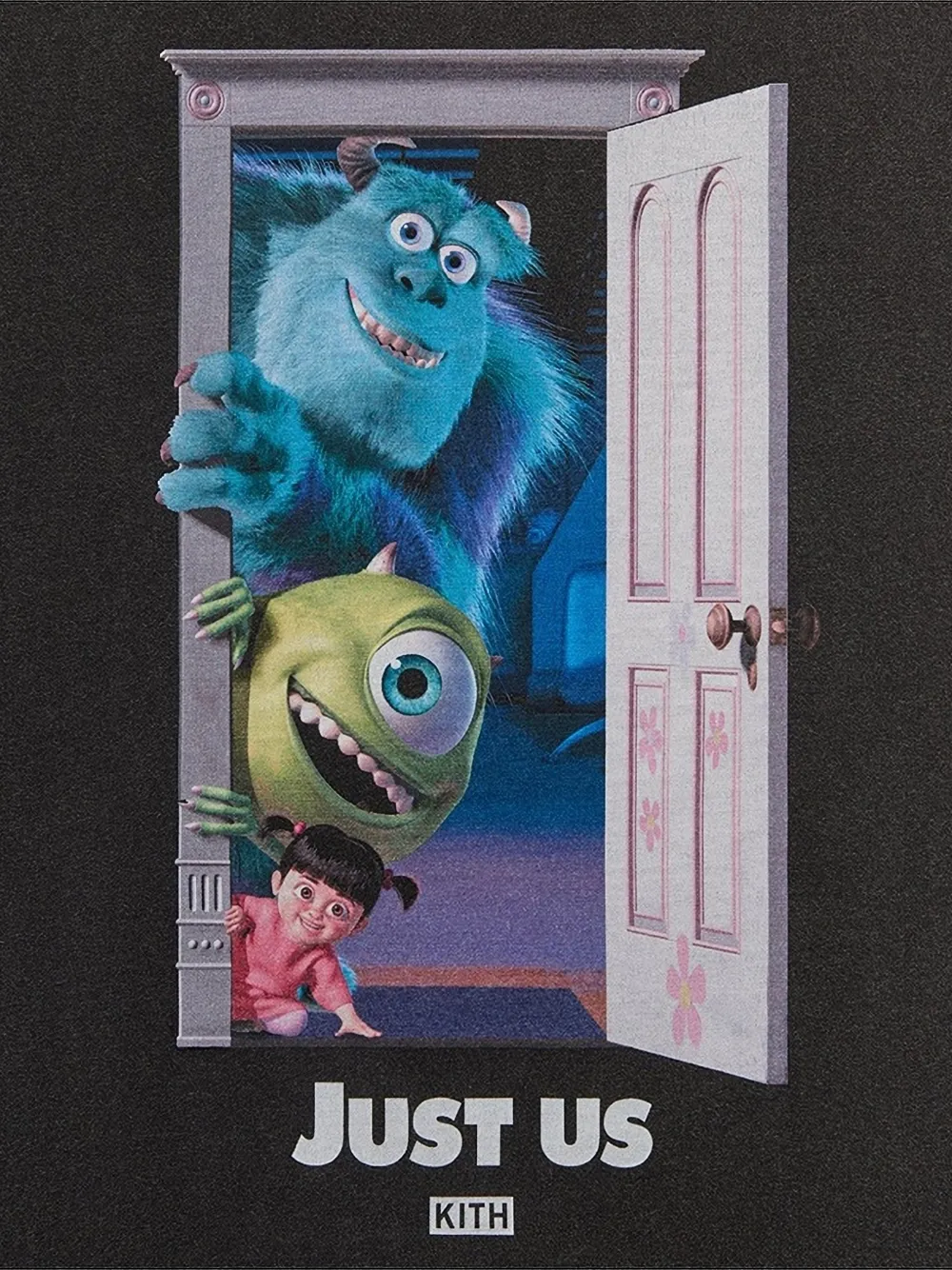 KITH x Pixar Monsters Inc. Just Us T-shirt met print - Zwart