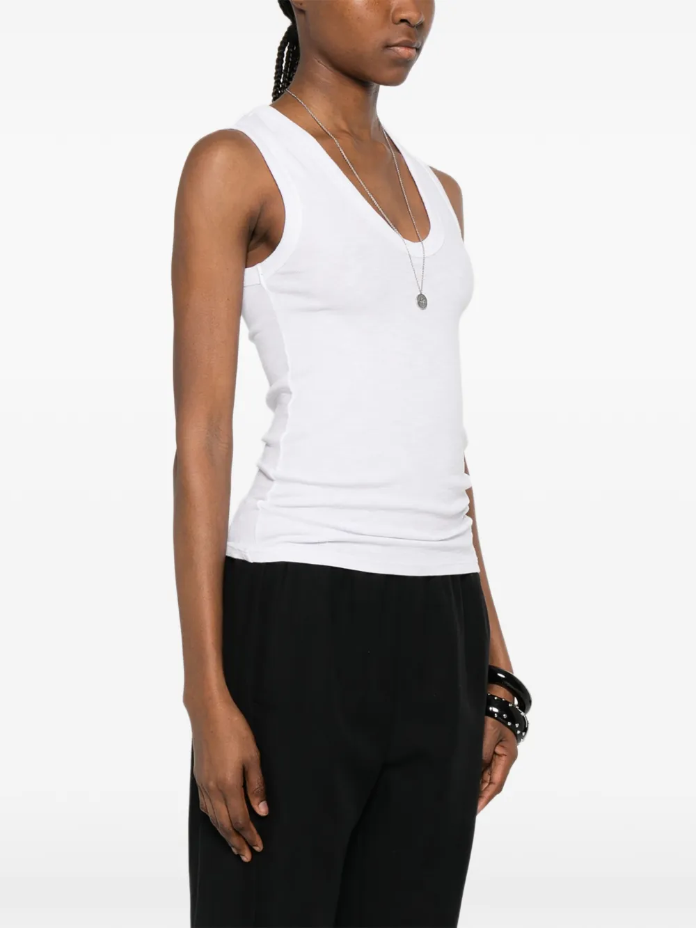 Enza Costa Mouwloze top Wit