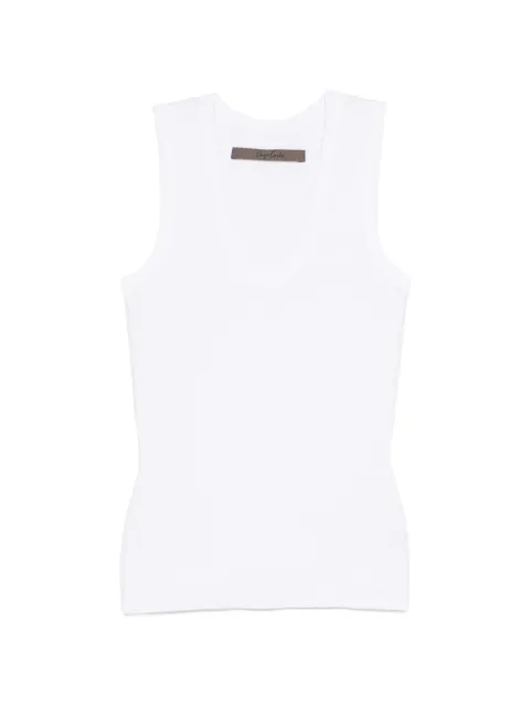 Enza Costa textured rib cotton tank top