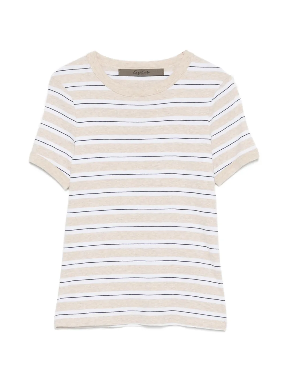Enza Costa striped T-shirt - Toni neutri