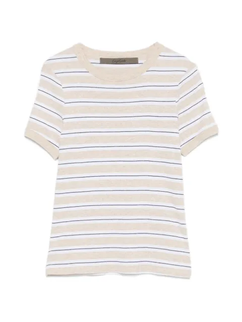 Enza Costa striped cotton T-shirt