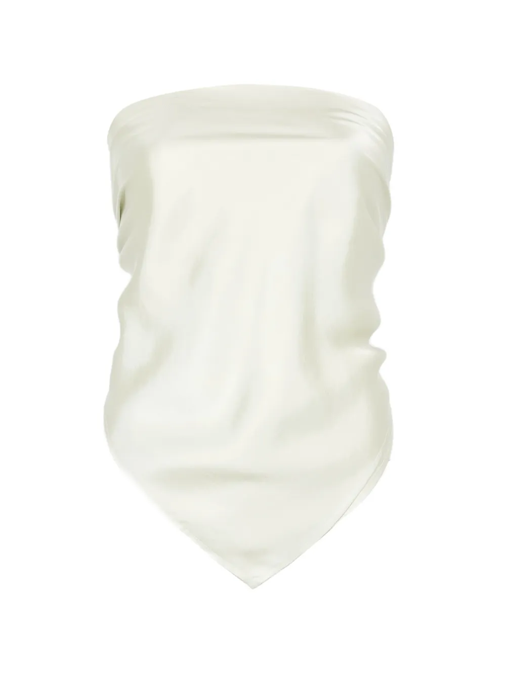 Enza Costa strapless scarf-hem top - Verde