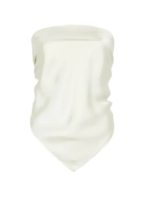 Enza Costa strapless scarf-hem top