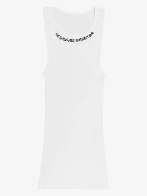 Chrome Hearts logo ribbed tank