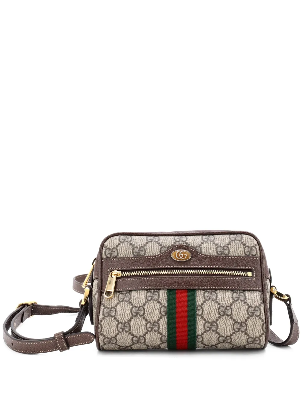 Gucci Pre-Owned Ophidia Shoulder Bag GG Coated Canvas Mini crossbody bag - Marrone