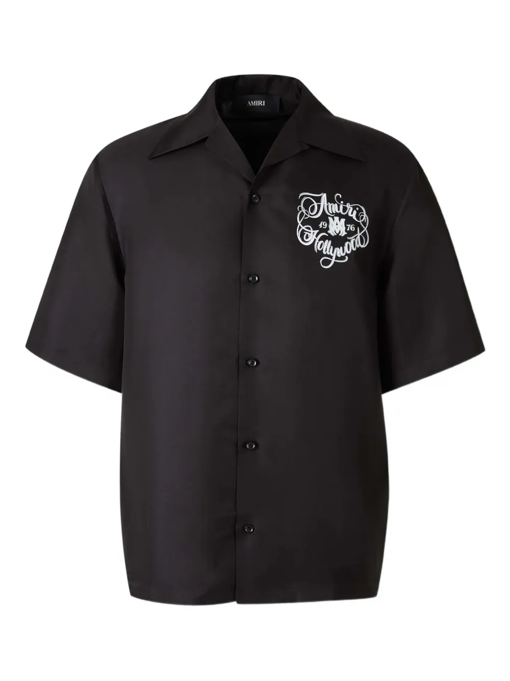 AMIRI button floral print shirt - Black