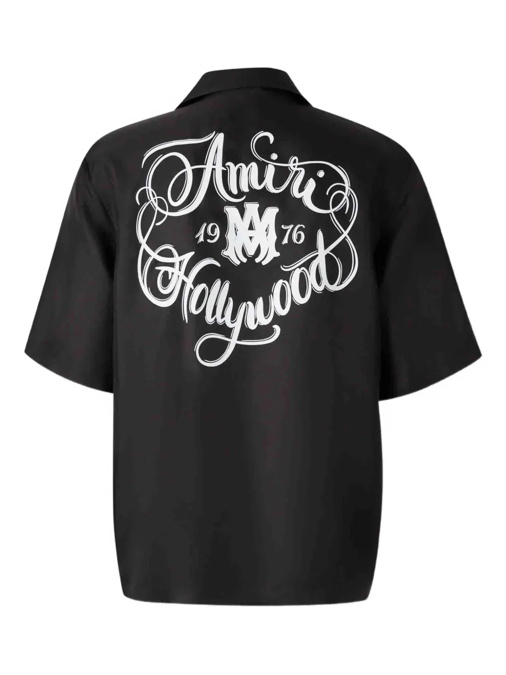 AMIRI Button overhemd met bloemenprint - Zwart
