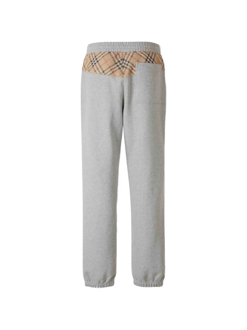 Burberry check-pattern track pants - Grijs