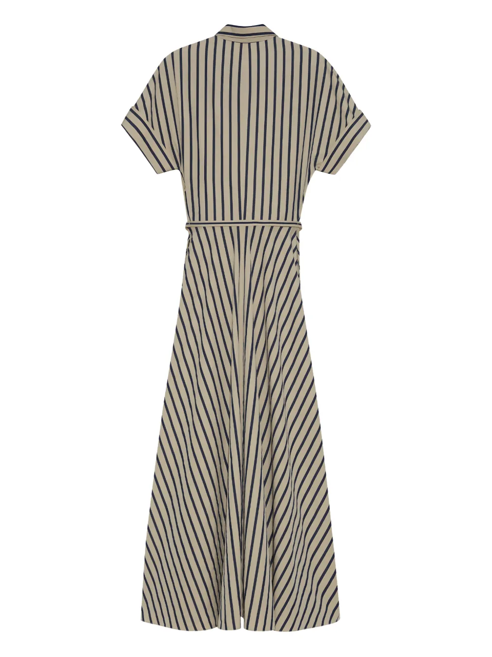 Adam Lippes Sadie striped poplin maxi dress - Beige