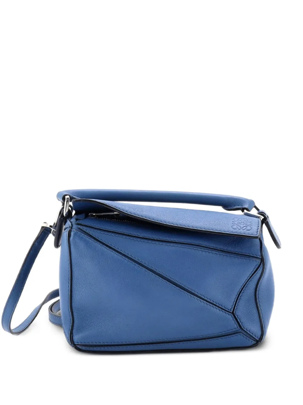 Loewe Pre-Owned Puzzle Bag Leather Mini crossbody bag - Blu