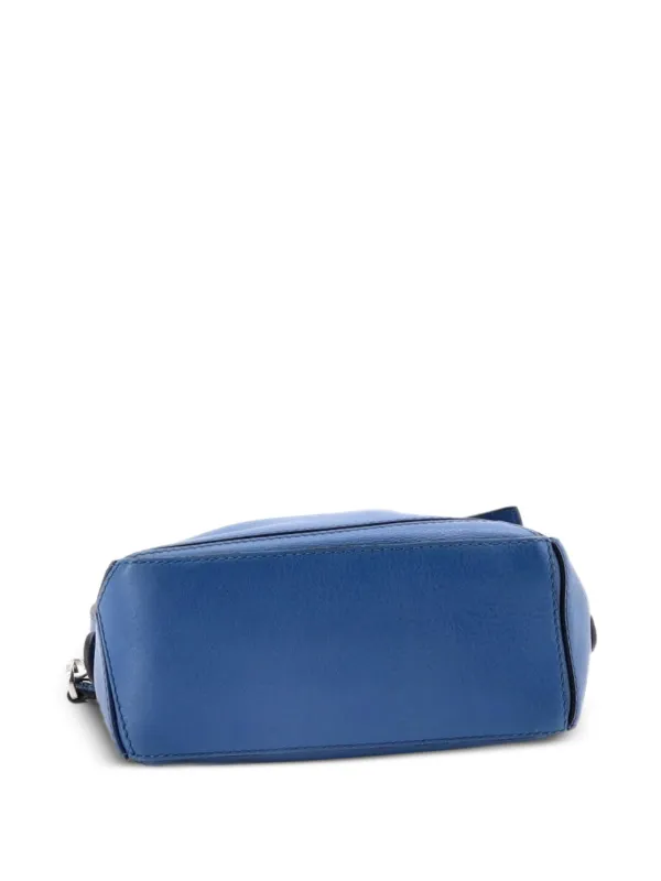 Loewe Pre-Owned パズル レザー ミニ ショルダーバッグ | ブルー