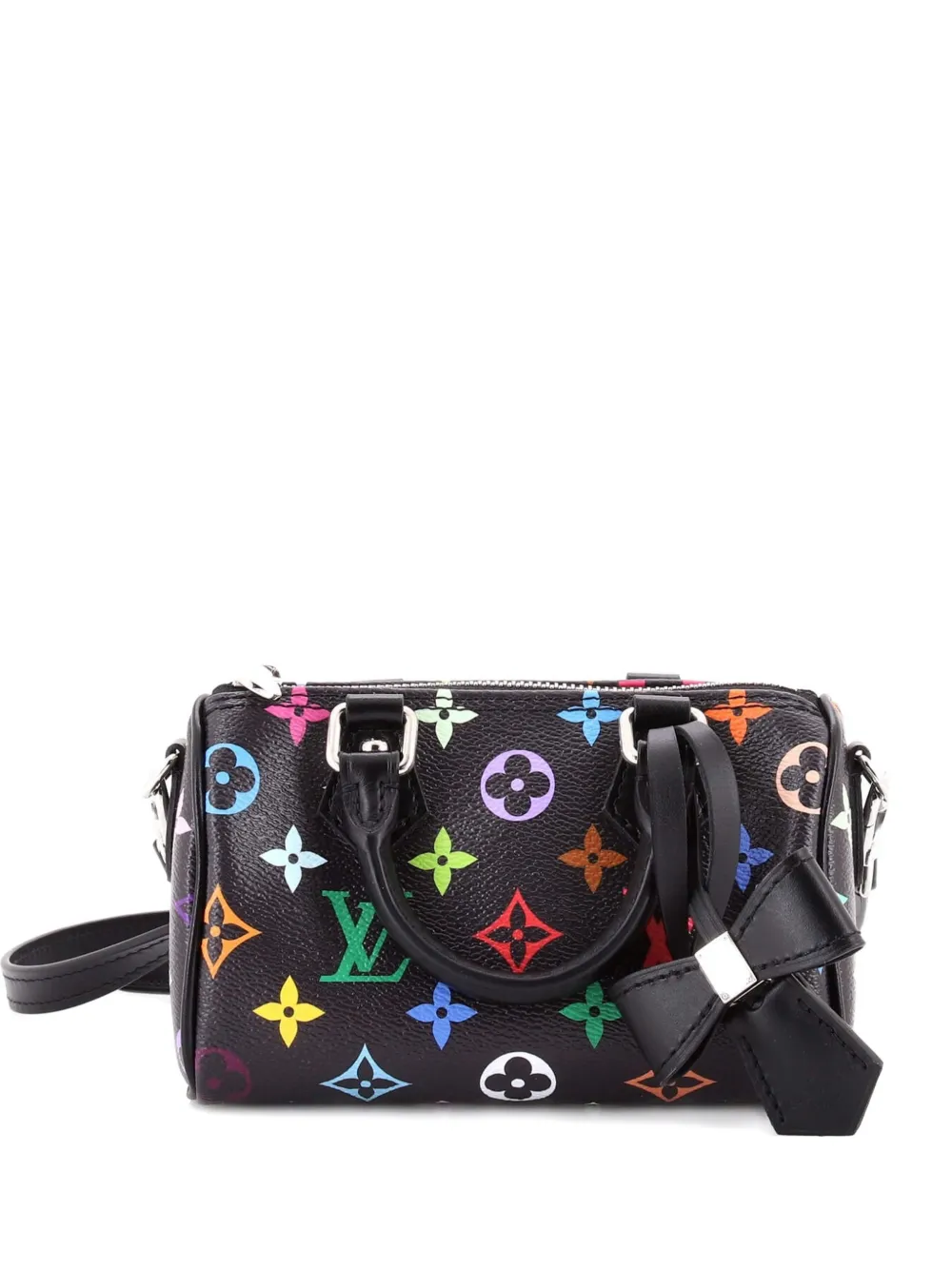Louis Vuitton Pre-Owned x Takashi Murakami Speedy Bandouliere NM Bag Monogram Multicolor Nano satchel - Nero