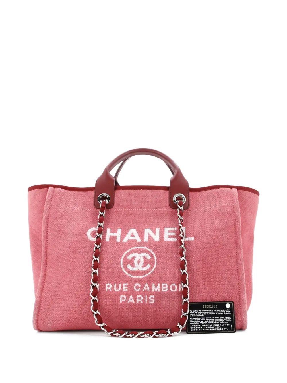 CHANEL Pre-Owned Deauville Canvas Medium tote bag - Pink