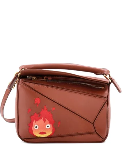 Loewe Pre-Owned bolsa de hombro Spirited Away Otori-Sama Puzzle Bag mini de piel con estampado
